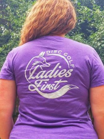 Back Logo of Ladies First Super Soft Cotton Tee